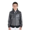 Equestro Impermeabile bambini cappuccio e zip antivento - Grigio