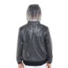 Equestro Impermeabile bambini cappuccio e zip antivento - Grigio