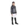 Equestro Impermeabile bambini cappuccio e zip antivento - Grigio