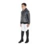 Equestro Impermeabile bambini cappuccio e zip antivento - Grigio