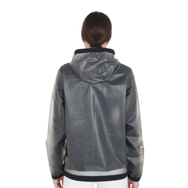 Equestro Impermeabile donna tecnico trasparente - Grigio