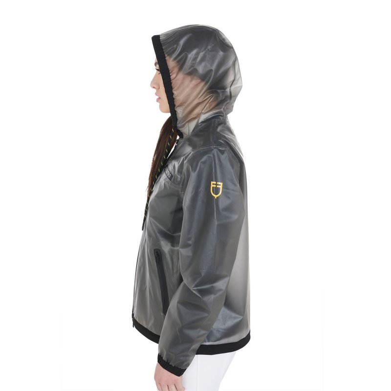Equestro Impermeabile donna tecnico trasparente - Grigio