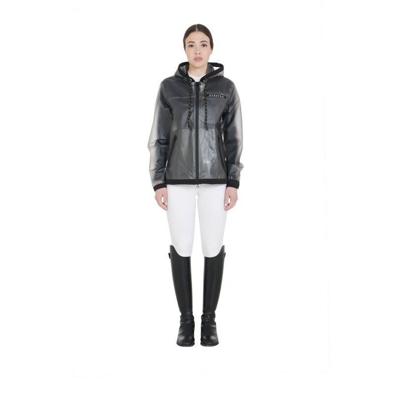 Equestro Impermeabile donna tecnico trasparente - Grigio