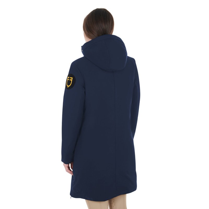 Equestro Piumino da donna idrorepellente e antivento - Blu navy