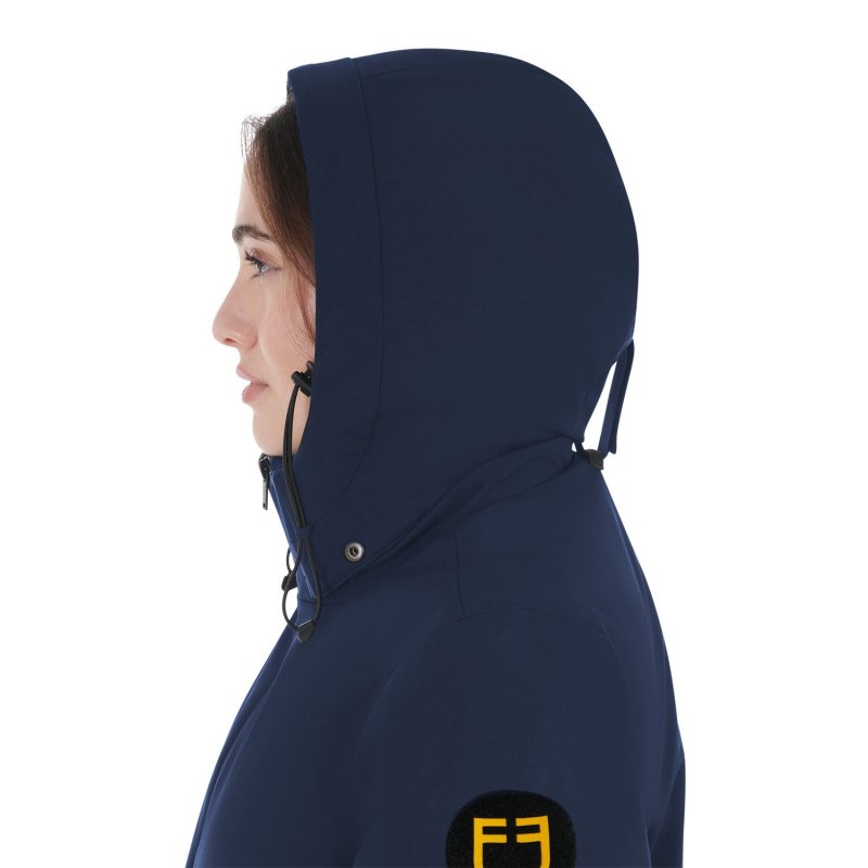 Equestro Piumino da donna idrorepellente e antivento - Blu navy