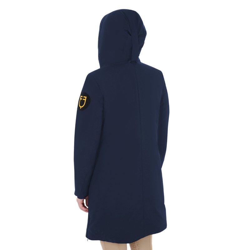 Equestro Piumino da donna idrorepellente e antivento - Blu navy
