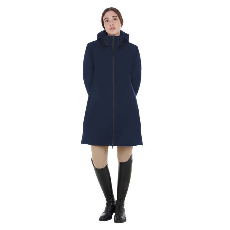 Equestro Piumino da donna idrorepellente e antivento - Blu navy
