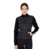 Equestro Piumino da donna in nylon e maglia con cerniera - Nero
