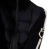 Equestro Piumino da donna in nylon e maglia con cerniera - Nero