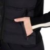 Equestro Piumino da donna in nylon e maglia con cerniera - Nero