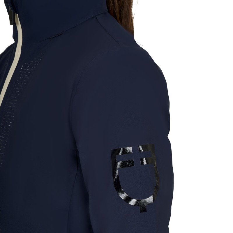 Equestro Softshell bambini unisex logo sul dorso - Blu navy