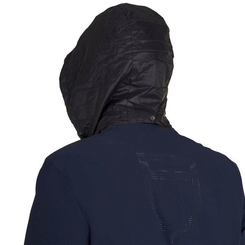 Equestro Softshell uomo logo sul dorso - Blu navy