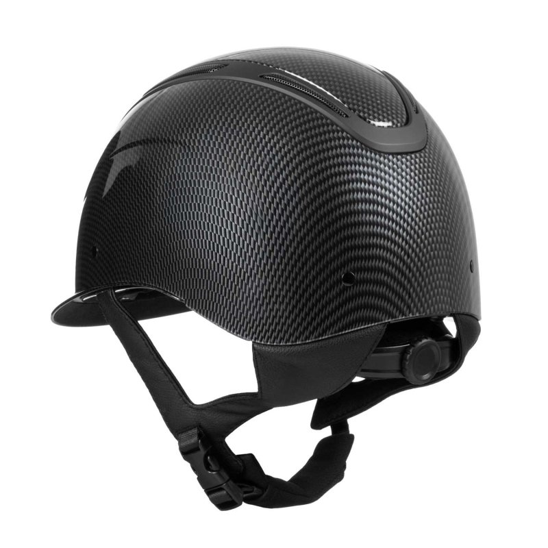 Equestro Cap Apocalypse Carbon unisex calotta carbonio omologazione EN - Nero