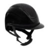 Equestro Cap Apocalypse donna calotta lucida e brillantini omologazione EN - Nero