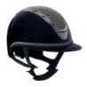 Equestro Cap Apocalypse donna calotta lucida e brillantini omologazione EN - Blu navy