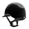 Equestro Cap Apocalypse donna calotta lucida e brillantini omologazione EN - Nero