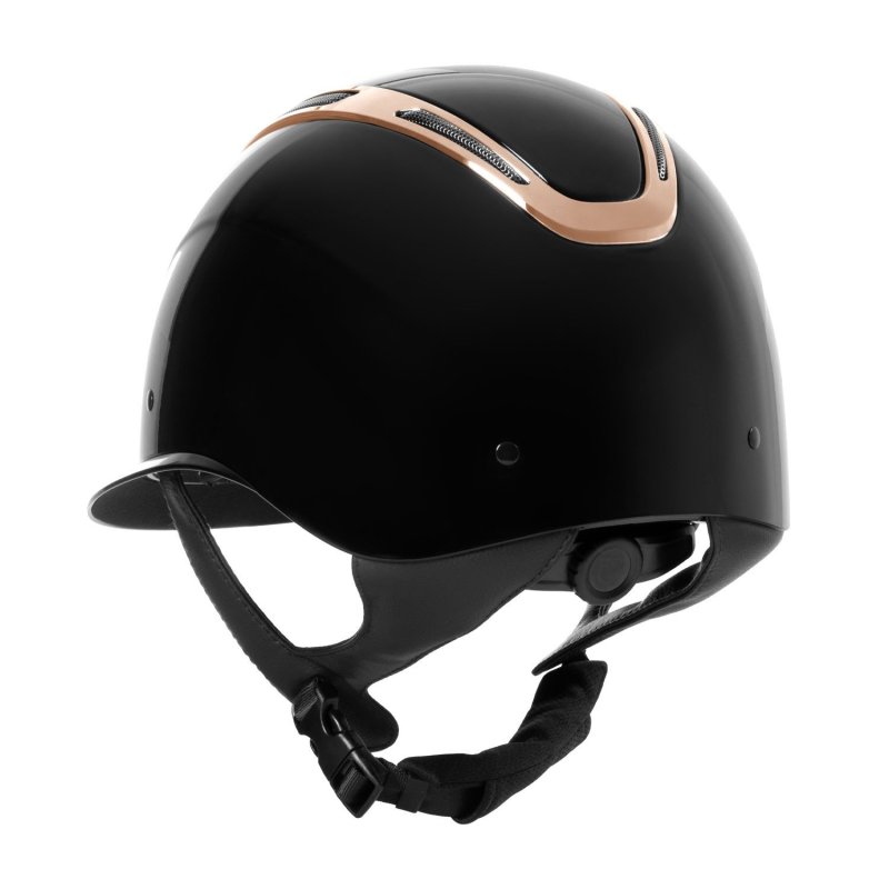 Equestro Cap Apocalypse donna calotta lucida omologazione EN - Nero