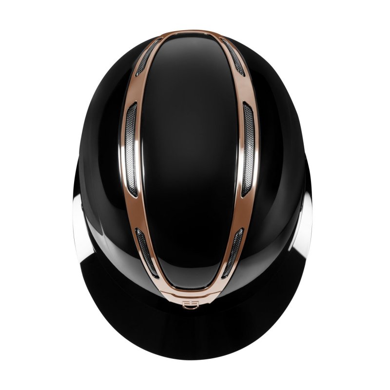 Equestro Cap Apocalypse donna calotta lucida omologazione EN - Nero