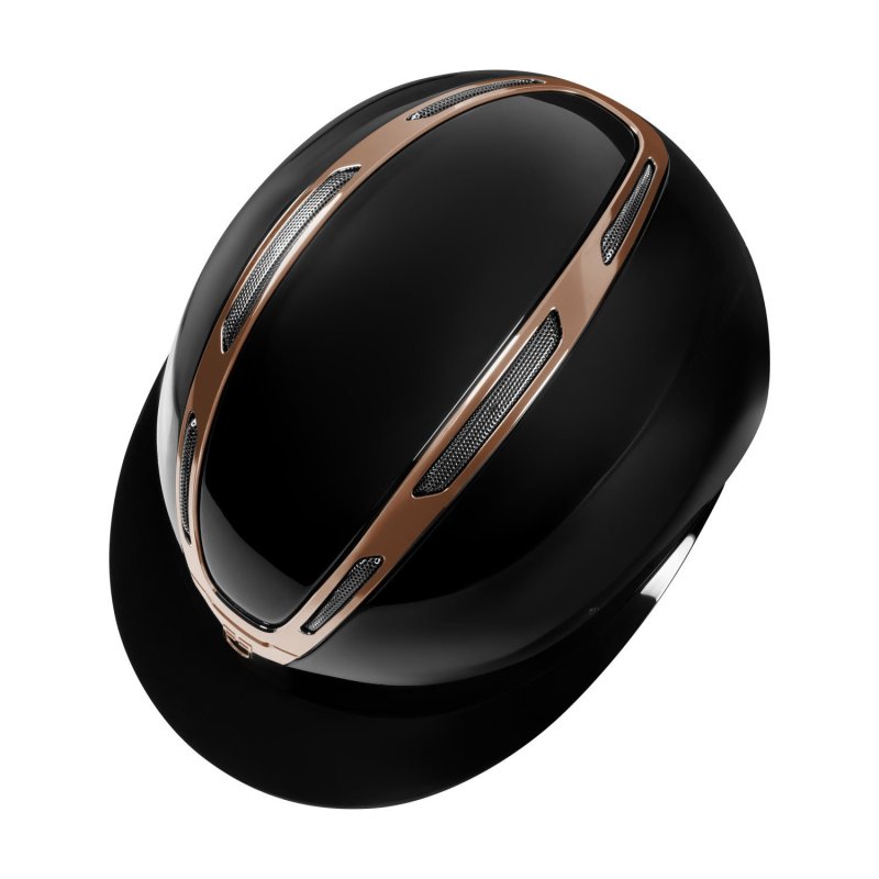 Equestro Cap Apocalypse donna calotta lucida omologazione EN - Nero