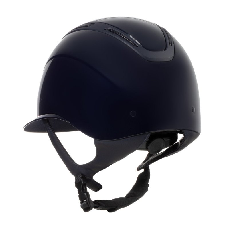 Equestro Cap Apocalypse donna calotta lucida omologazione EN - Blu navy