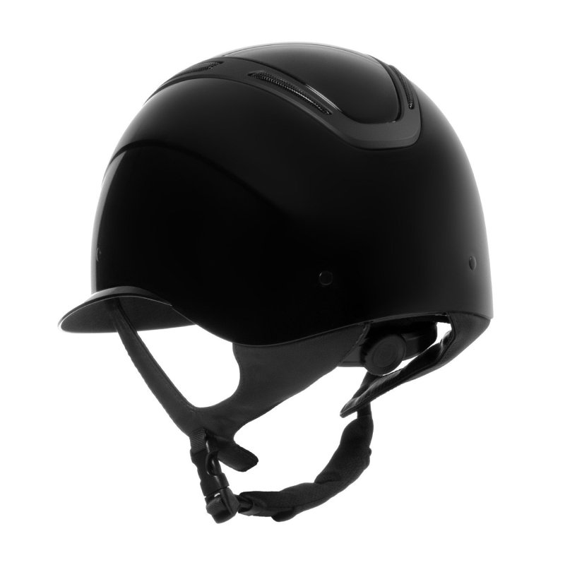 Equestro Cap Apocalypse donna calotta lucida omologazione EN - Nero