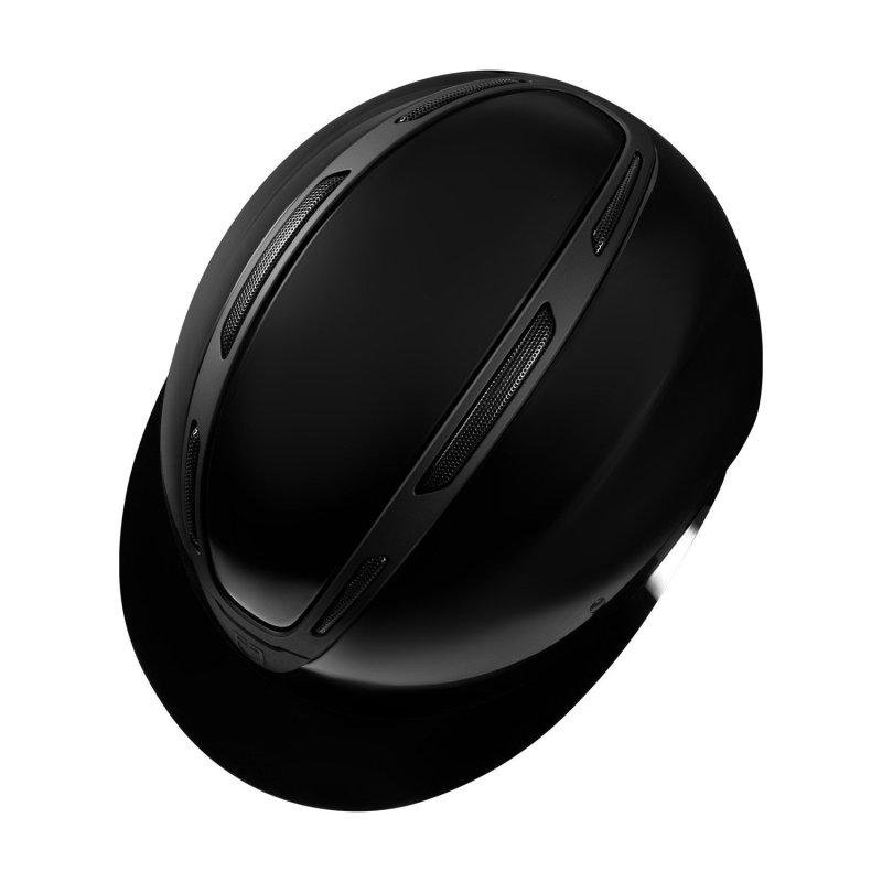 Equestro Cap Apocalypse donna calotta lucida omologazione EN - Nero