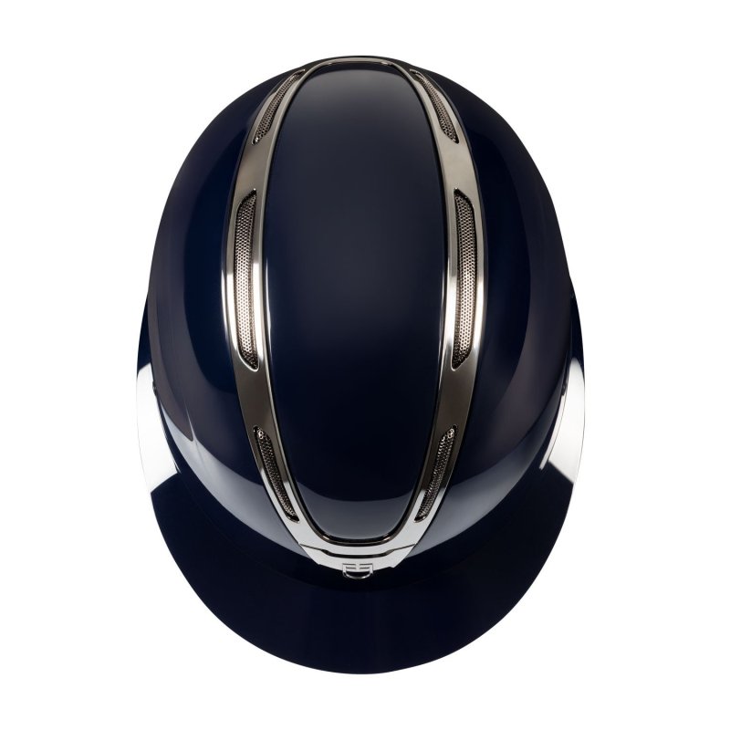 Equestro Cap Apocalypse donna calotta lucida omologazione EN - Blu navy