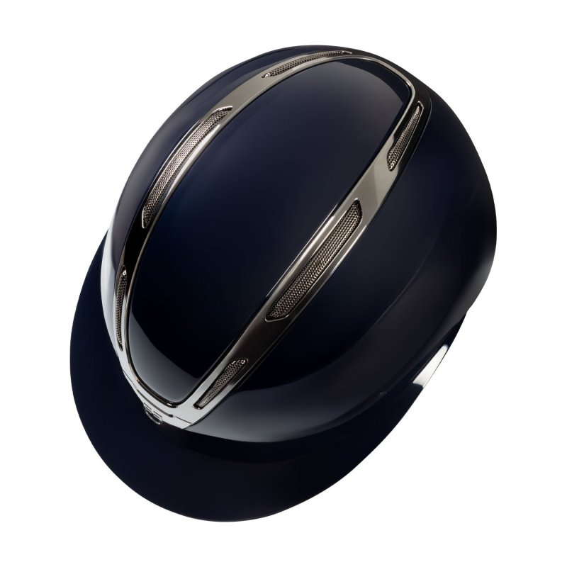 Equestro Cap Apocalypse donna calotta lucida omologazione EN - Blu navy