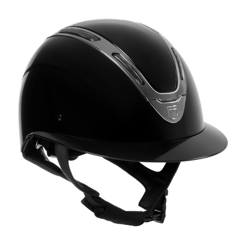 Equestro Cap Apocalypse donna calotta lucida omologazione EN - Nero