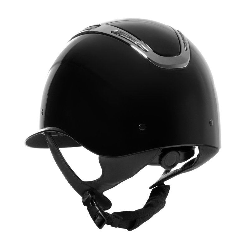 Equestro Cap Apocalypse donna calotta lucida omologazione EN - Nero