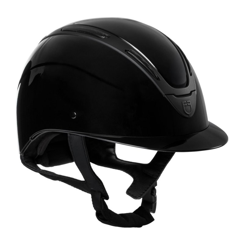 Equestro Cap Apocalypse unisex calotta lucida omologazione EN - Nero