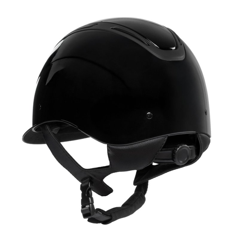 Equestro Cap Apocalypse unisex calotta lucida omologazione EN - Nero