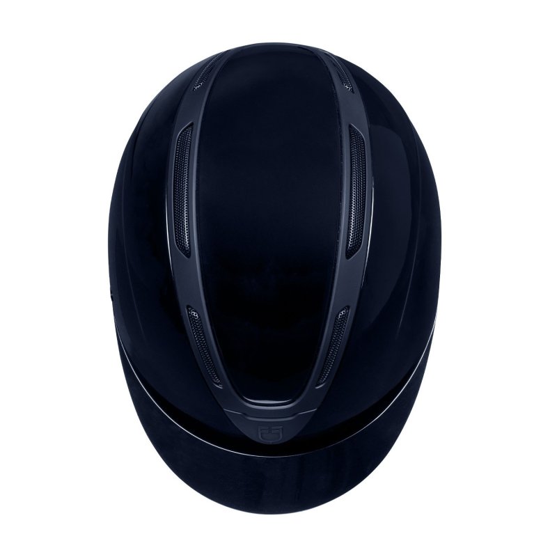 Equestro Cap Apocalypse unisex calotta lucida omologazione EN - Blu navy