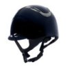 Equestro Cap Apocalypse unisex calotta lucida omologazione EN - Blu navy