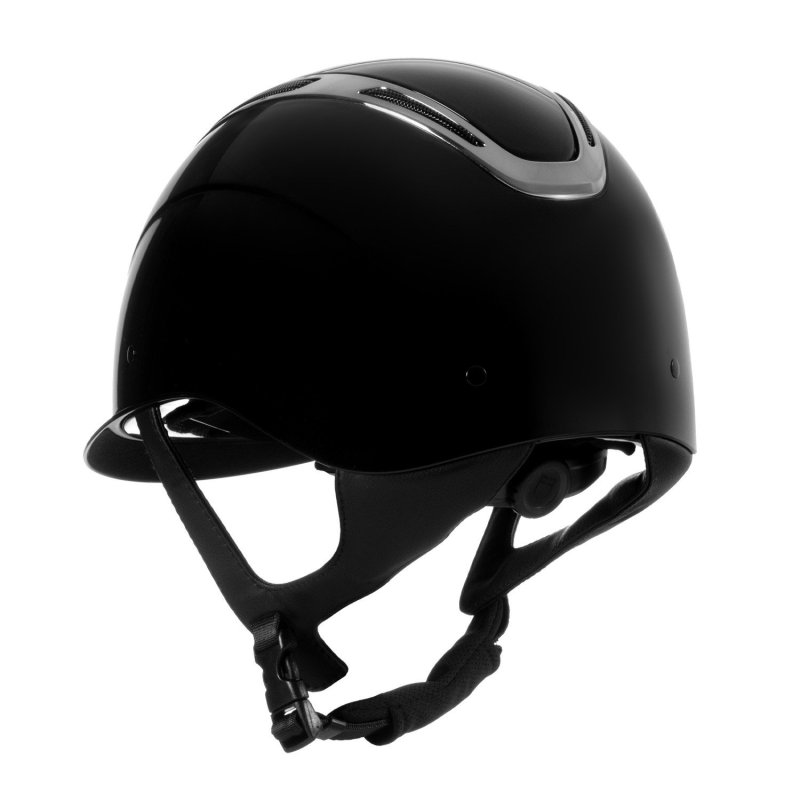 Equestro Cap Apocalypse unisex calotta lucida omologazione EN - Nero