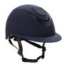 Equestro Cap donna con visiera larga e logo embossed omologazione EN - Blu navy
