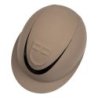 Equestro Cap donna con visiera larga e logo embossed omologazione EN - Marrone