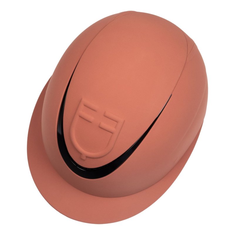 Equestro Cap donna con visiera larga e logo embossed omologazione EN - Rosso
