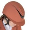 Equestro Cap donna con visiera larga e logo embossed omologazione EN - Rosso