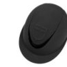Equestro Cap donna con visiera larga e logo embossed omologazione EN - Nero