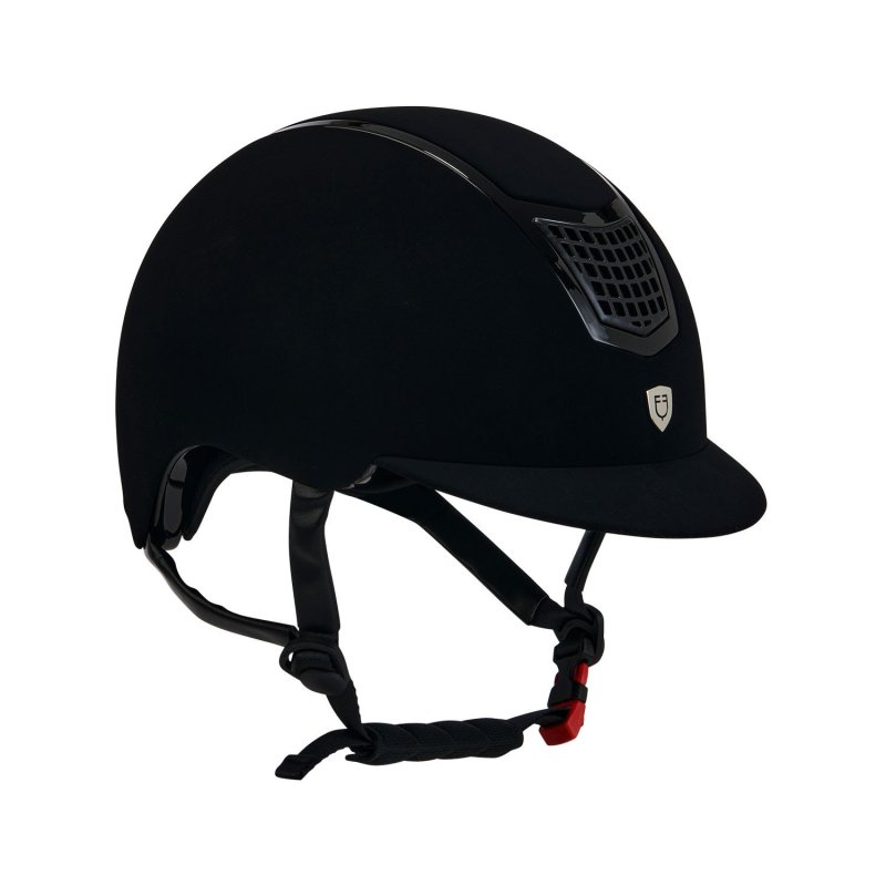 Equestro Cap frame velluto con profilo colorato - Nero