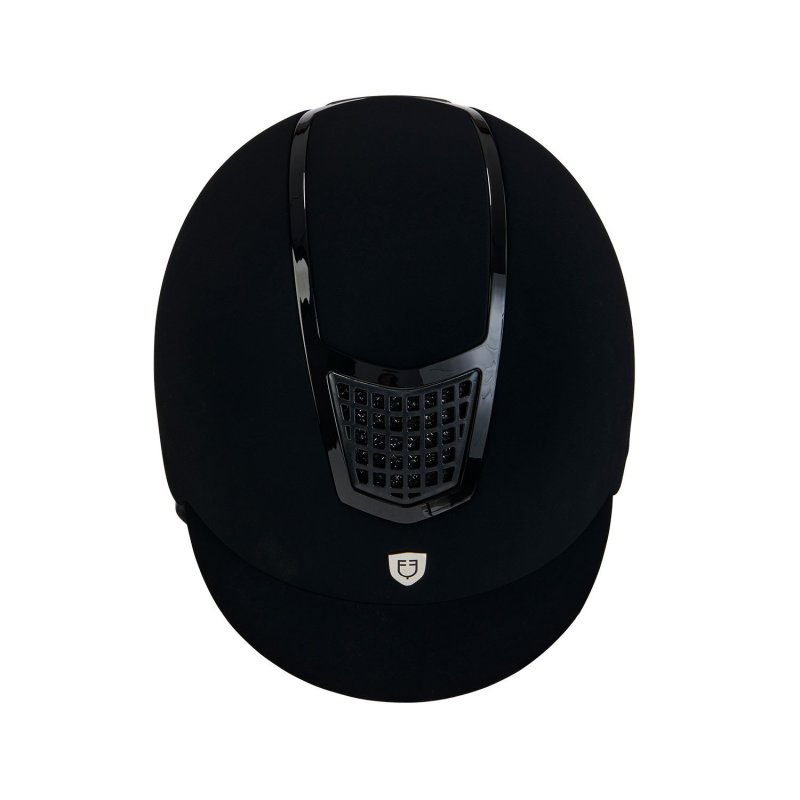Equestro Cap frame velluto con profilo colorato - Nero
