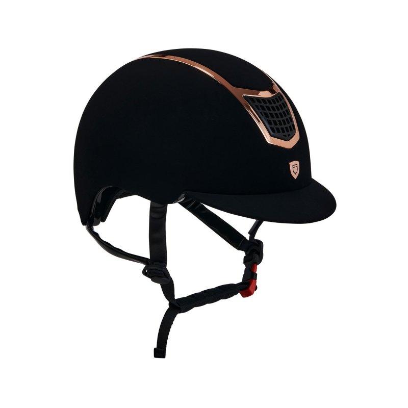 Equestro Cap frame velluto con profilo colorato - Nero