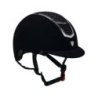 Equestro Cap ultra-light in velluto con strass - Nero