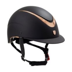 Equestro Cap unisex con frame lucido omologazione EN - Nero