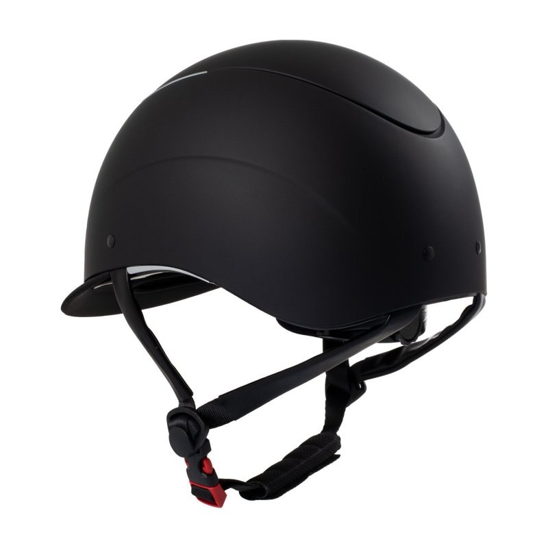 Equestro Cap unisex con frame lucido omologazione EN - Nero