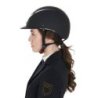 Equestro Cap unisex con frame lucido omologazione EN - Nero