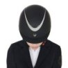 Equestro Cap unisex con frame lucido omologazione EN - Nero