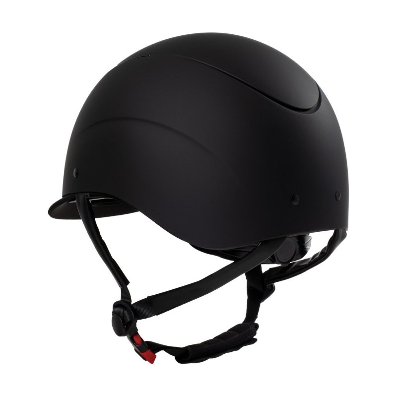 Equestro Cap unisex con frame lucido omologazione EN - Nero