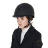 Equestro Cap unisex con frame lucido omologazione EN - Nero